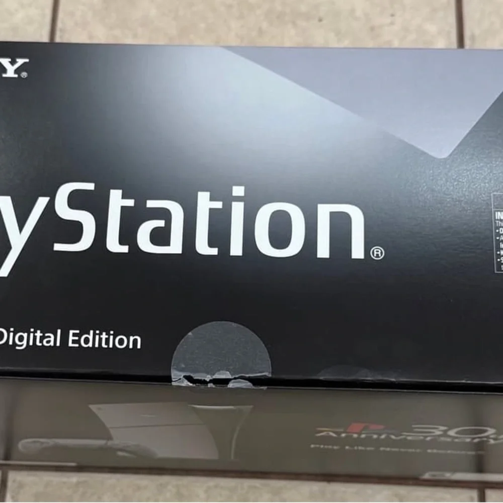 Sony PlayStation 5 Digital Edition - Black and Gray